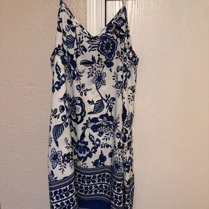 SHEIN Dress in Navy and White Floral